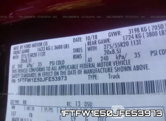 1FTFW1E50JFE53973 фото 9