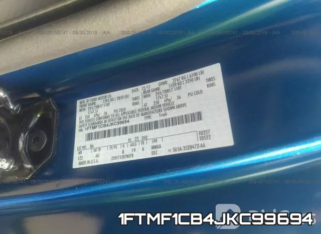 1FTMF1CB4JKC99694 фото 10