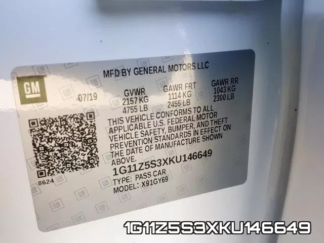 1G11Z5S3XKU146649 фото 2