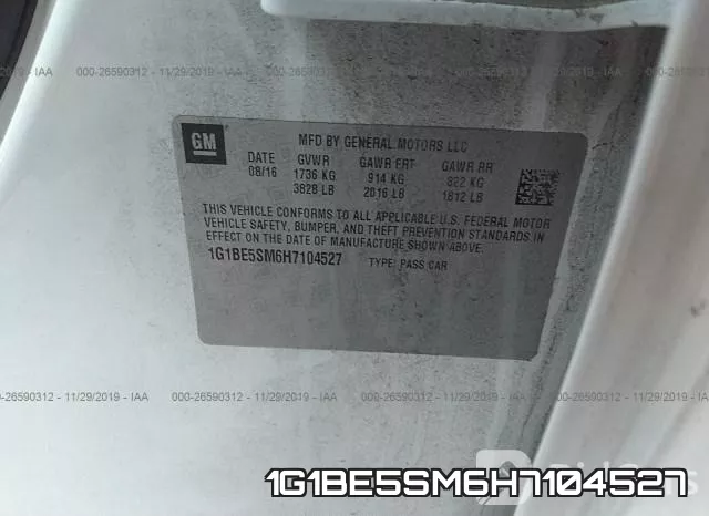 1G1BE5SM6H7104527 фото 10