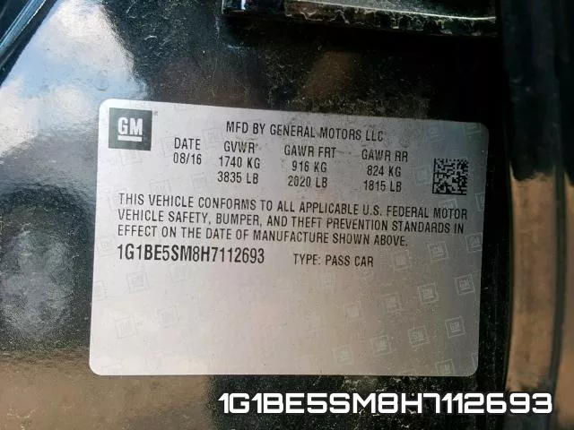 1G1BE5SM8H7112693 фото 2