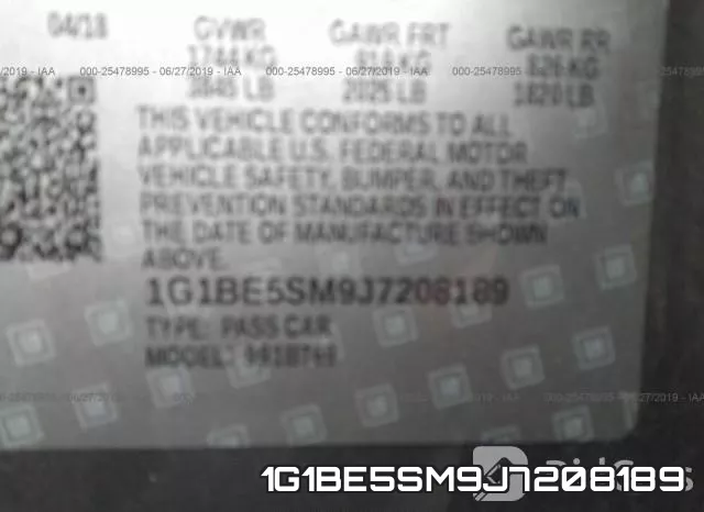 1G1BE5SM9J7208189 фото 10