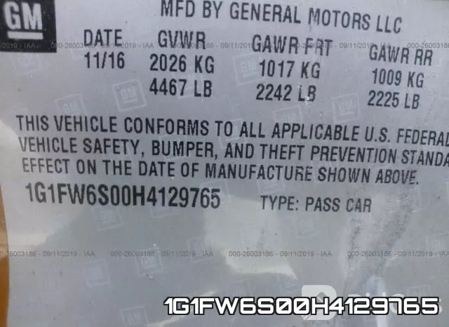 1G1FW6S00H4129765 фото 10