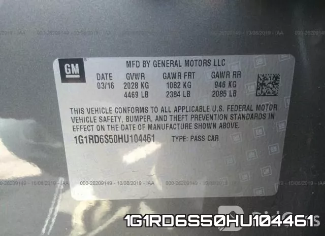 1G1RD6S50HU104461 фото 10