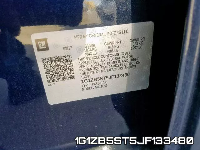 1G1ZB5ST5JF133480 фото 2