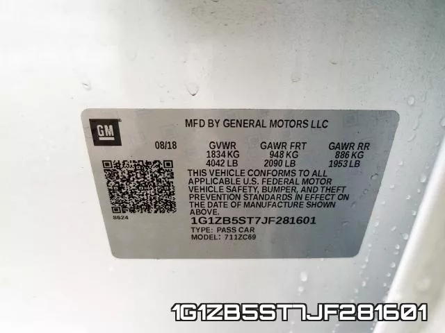 1G1ZB5ST7JF281601 фото 2
