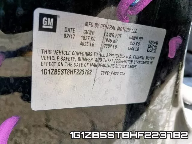 1G1ZB5ST8HF223782 фото 2