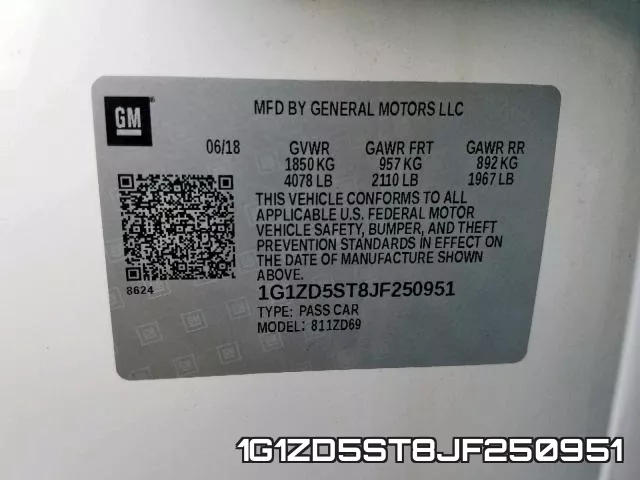 1G1ZD5ST8JF250951 фото 2