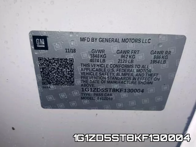 1G1ZD5ST8KF130004 фото 2