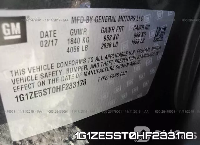 1G1ZE5ST0HF233178 фото 9