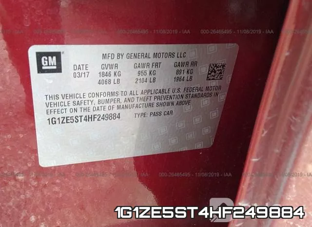 1G1ZE5ST4HF249884 фото 10