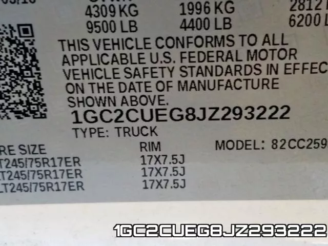 1GC2CUEG8JZ293222 фото 2