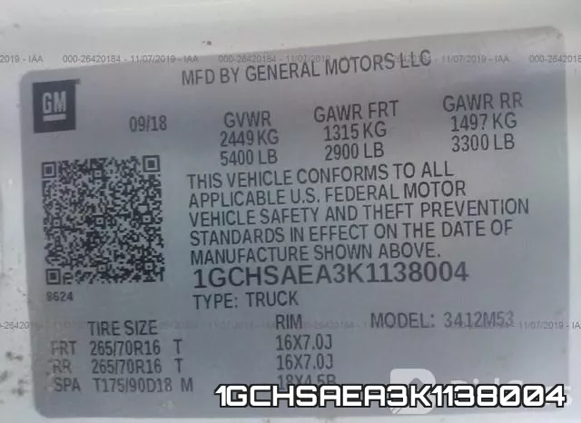 1GCHSAEA3K1138004 фото 10