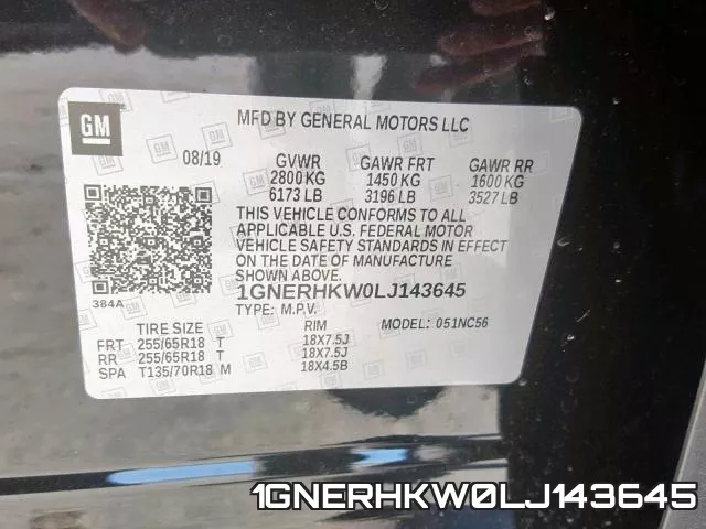 1GNERHKW0LJ143645 фото 2