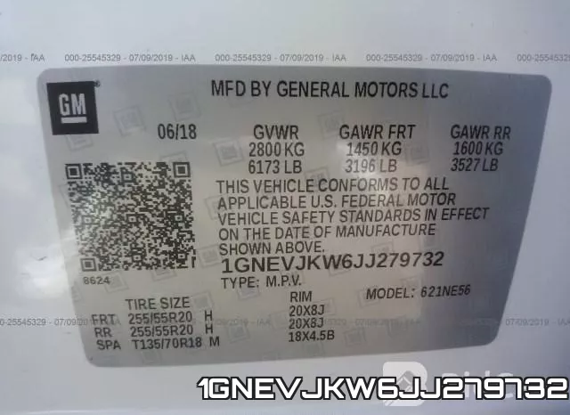 1GNEVJKW6JJ279732 фото 10