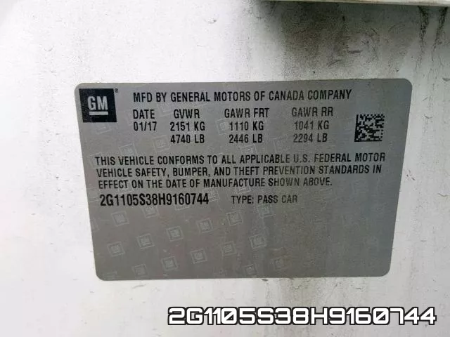 2G1105S38H9160744 фото 2