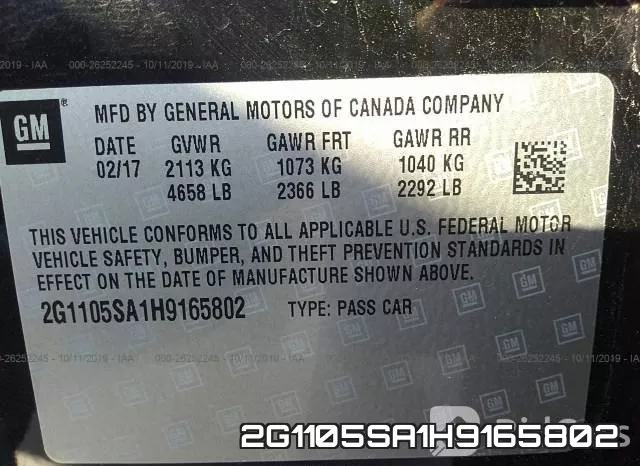 2G1105SA1H9165802 фото 10