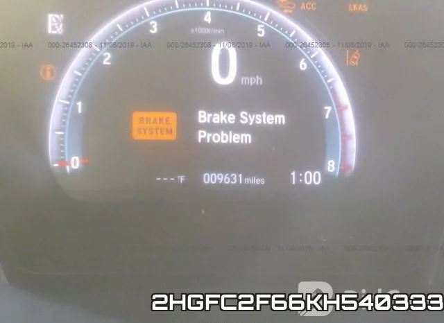 2HGFC2F66KH540333 фото 8