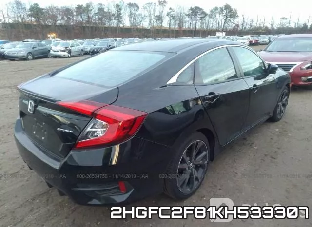 2HGFC2F81KH533307 фото 5