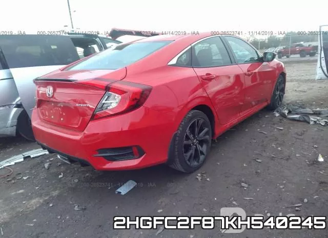 2HGFC2F87KH540245 фото 4