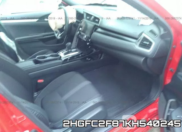 2HGFC2F87KH540245 фото 5