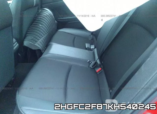 2HGFC2F87KH540245 фото 8