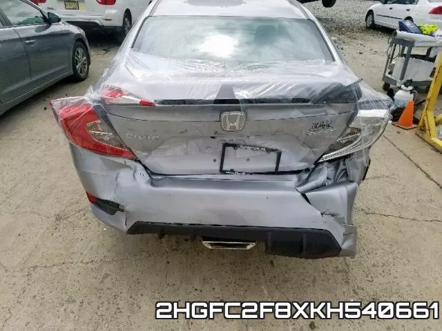 2HGFC2F8XKH540661 фото 8