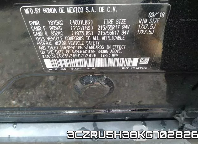 3CZRU5H38KG702826 фото 10