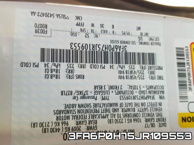 3FA6P0H75JR109553 фото 2