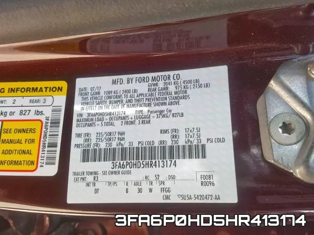 3FA6P0HD5HR413174 фото 2