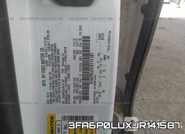 3FA6P0LUXJR141587 фото 10