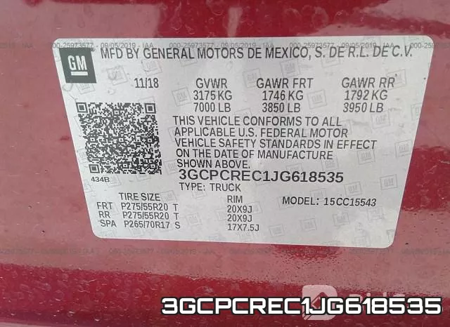 3GCPCREC1JG618535 фото 10