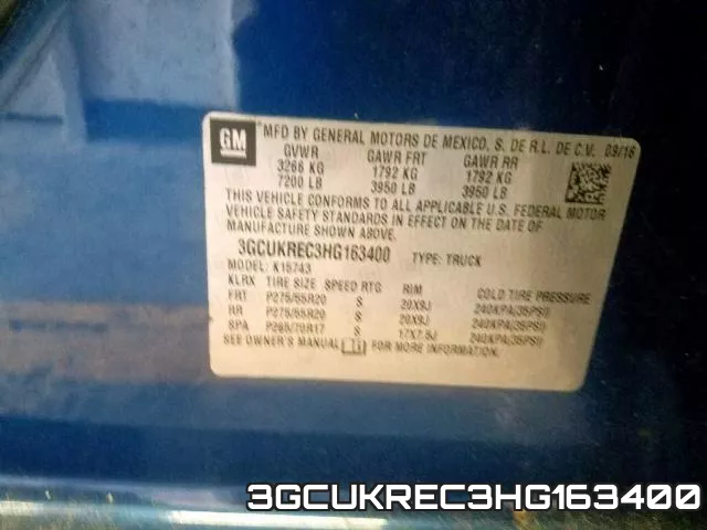 3GCUKREC3HG163400 фото 2