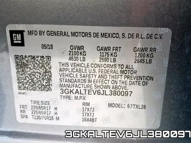 3GKALTEV6JL380097 фото 2