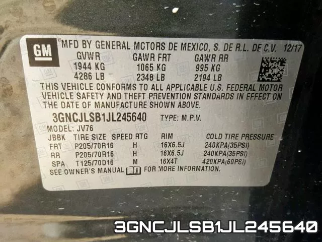 3GNCJLSB1JL245640 фото 2