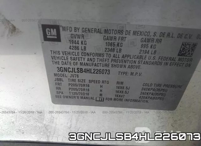 3GNCJLSB4HL226073 фото 9