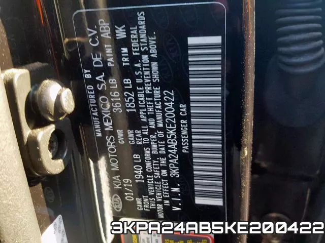 3KPA24AB5KE200422 фото 2