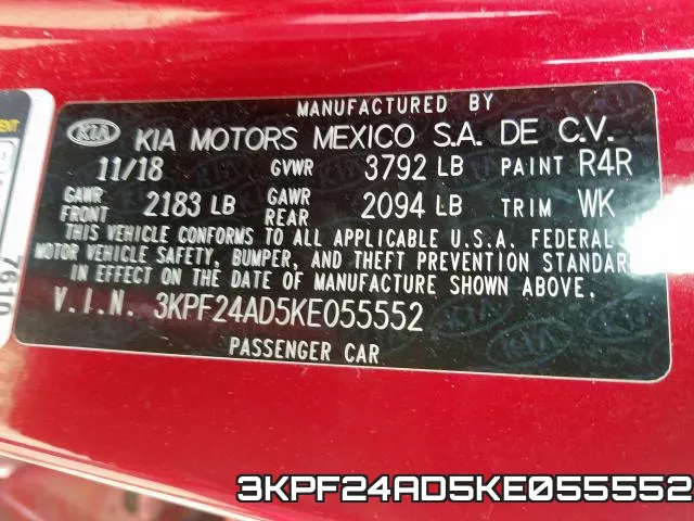 3KPF24AD5KE055552 фото 2