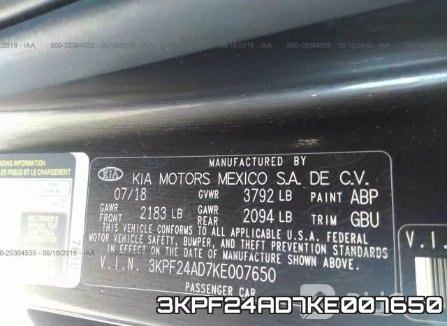 3KPF24AD7KE007650 фото 10