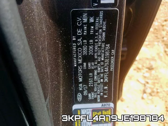 3KPFL4A79JE198784 фото 2