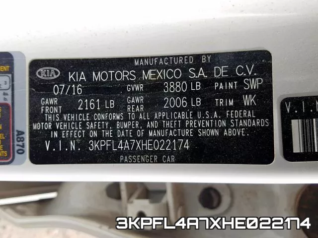3KPFL4A7XHE022174 фото 2