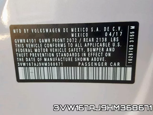 3VW167AJ9HM368671 фото 2