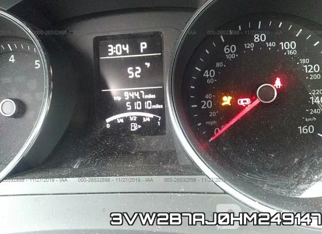3VW2B7AJ0HM249147 фото 8