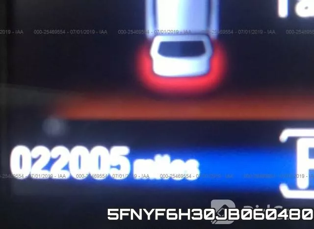 5FNYF6H30JB060480 фото 8
