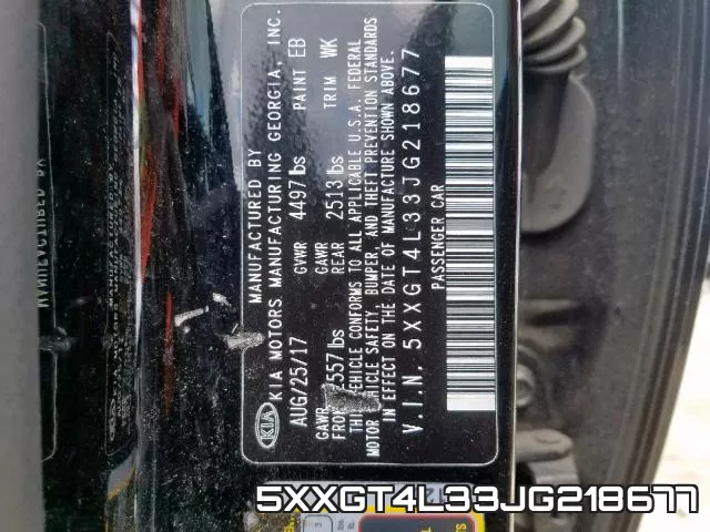 5XXGT4L33JG218677 фото 2