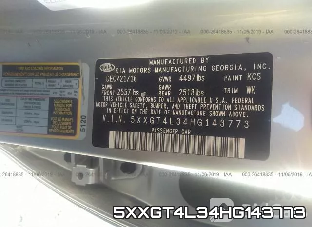 5XXGT4L34HG143773 фото 10