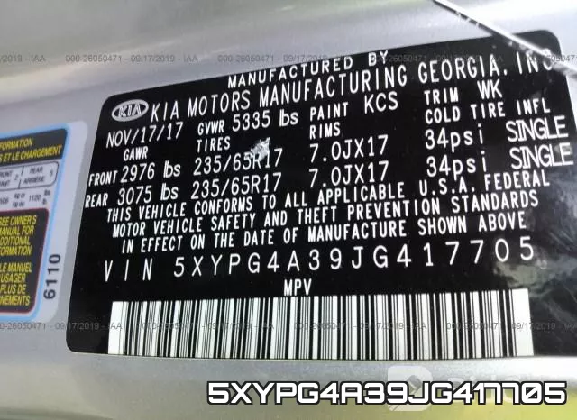 5XYPG4A39JG417705 фото 9