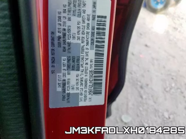 JM3KFADLXH0184285 фото 2