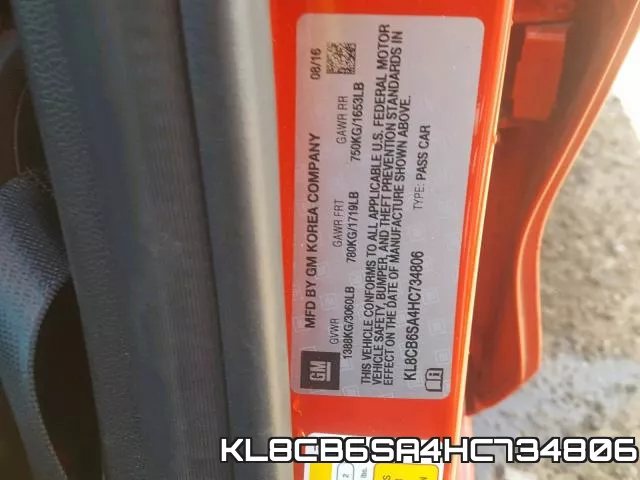 KL8CB6SA4HC734806 фото 2