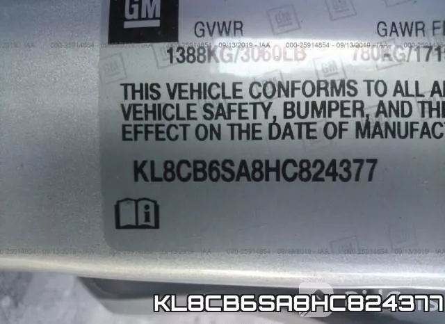 KL8CB6SA8HC824377 фото 8